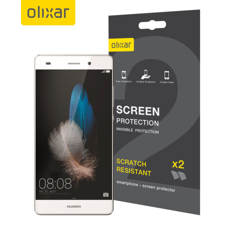 Olixar Huawei P8 Lite Screen Protector 2-in-1 Pack