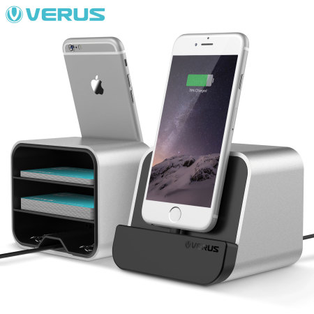 Verus i-Depot Universal Smartphone & Tablet Charging Stand - Silver