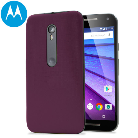 Official Motorola Moto G Gen Shell Replacement Back Cover Wine