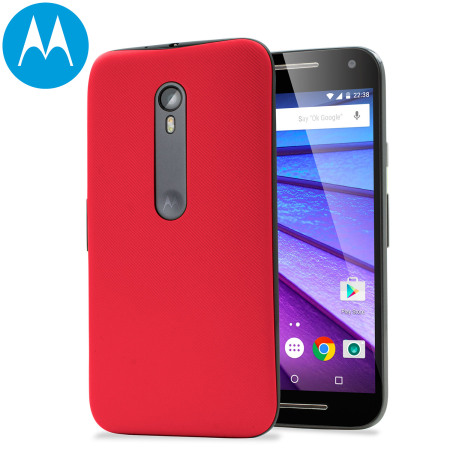 Official Motorola G 3rd Shell Replacement Back - Cherry