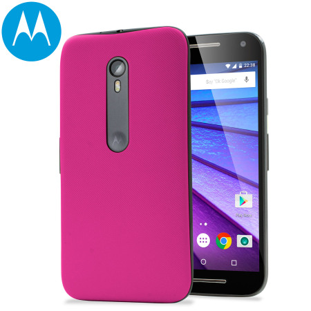 Mooi tussen uitdrukking Official Motorola Moto G 3rd Gen Shell Replacement Back Cover - Pink Reviews