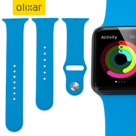 Olixar 3-in-1 Silicon Sports Apple Watch 2 / 1 Strap 38mm - Blue