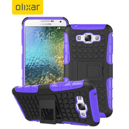 Olixar ArmourDillo Samsung Galaxy E7 Protective Case - Purple