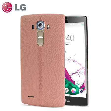 Tapa Trasera de Piel para el LG G4 - Rosa