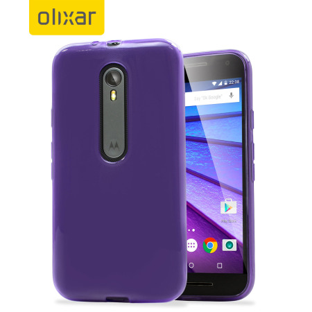 Slaapzaal Voorkomen Drank FlexiShield Motorola Moto G 3rd Gen Gel Case - Purple