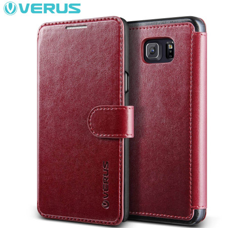 Verus Dandy Leather-Style Samsung Galaxy Note 5 Wallet Case - Wine