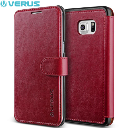 Verus Dandy Leather-Style Samsung Galaxy S6 Edge Plus Case - Wine