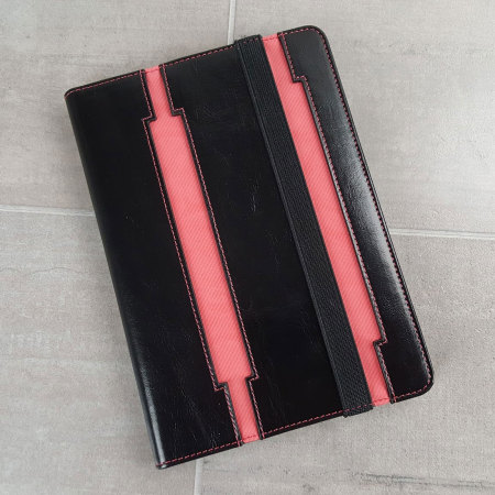 Olixar iPad Mini 3 / 2 / 1 Leather-Style Stand Case - Black / Pink