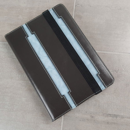 Olixar iPad Mini 3 / 2 / 1 Leather-Style Stand Case - Black / Blue