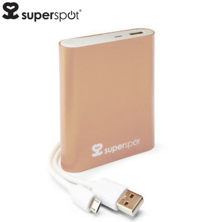 Chargeur portable 10400mAh SuperSpot – Or rose