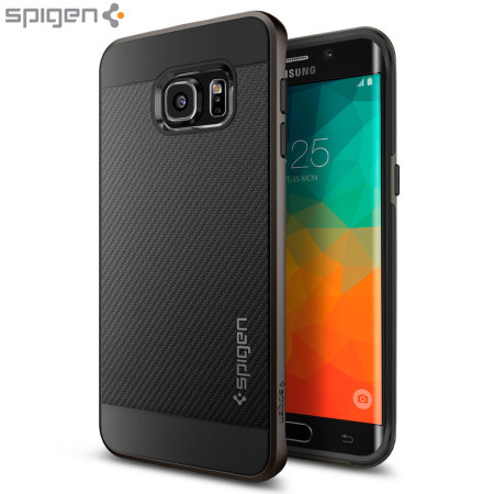Coque Samsung Galaxy S6 Edge+ Spigen Neo Hybrid Carbone – Gunmetal