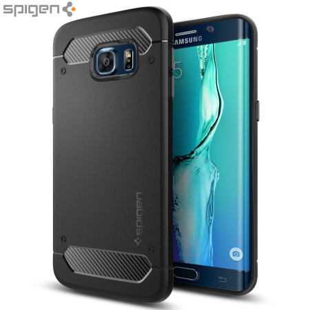 Spigen Rugged Armor Samsung Galaxy S6 Edge Plus Tough Case - Black