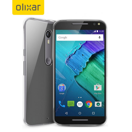FlexiShield Motorola Moto X Pure Edition Gel Case - 100% Clear
