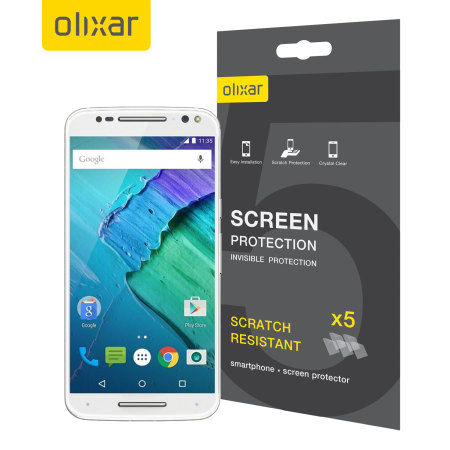 Olixar 5 in 1 Motorola Moto X Style Displayschutzfolie
