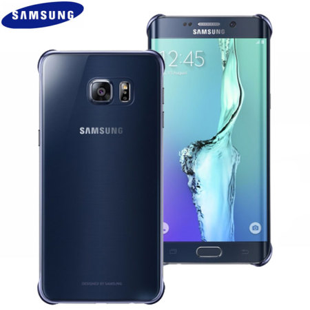 Official Samsung Galaxy S6 Edge Plus Clear Cover Case - Blue / Black