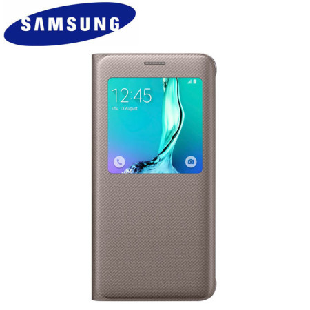 S View Cover Officielle Samsung Galaxy S6 Edge+ – Or
