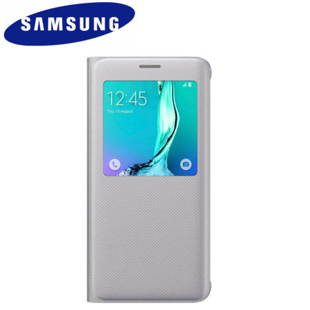 Official Samsung Galaxy S6 Edge Plus S View Cover Case - Silver