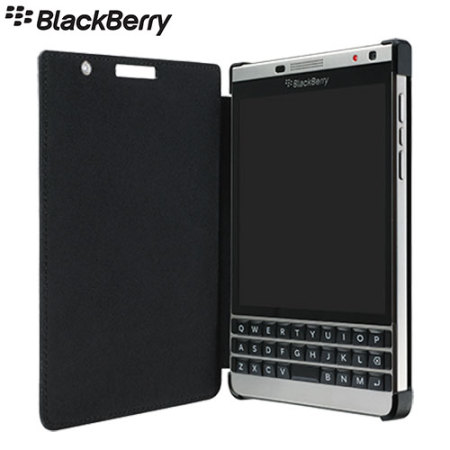 Getalenteerd Donker worden Verovering Official BlackBerry Passport Silver Edition Leather Flip Case - Black  Reviews