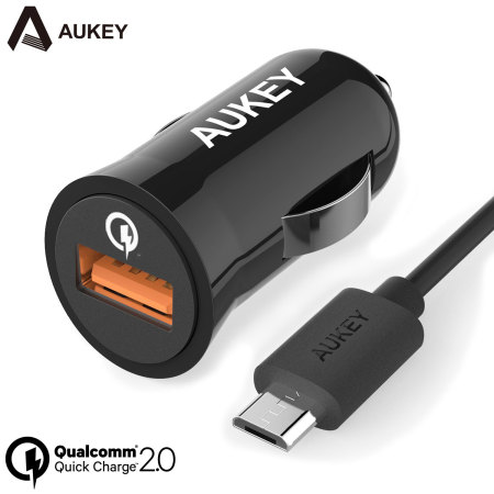 Chargeur Voiture 2.0 Aukey Qualcomm Quick Charge USB – Noire