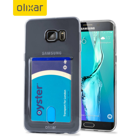 Olixar FlexiShield Slot Samsung Galaxy S6 Edge Plus Gel Case - Clear