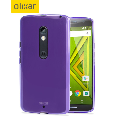FlexiShield Motorola Moto X Play Gel Case - Purple