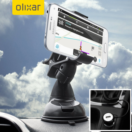  Olixar DriveTime Samsung Galaxy S5 Mini Car Houder & Charger Pack