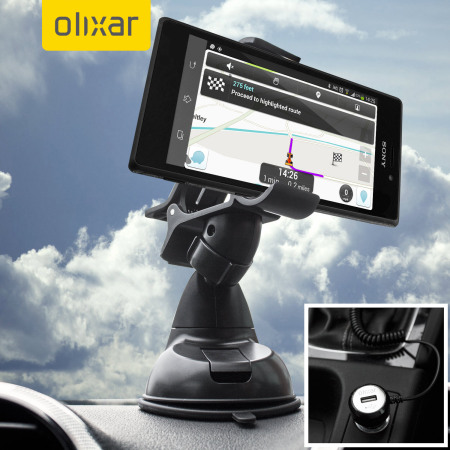Olixar DriveTime Sony Xperia M2 Car Holder & Charger Pack