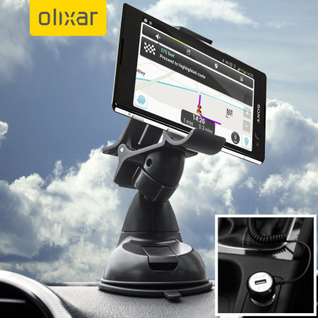 Olixar DriveTime Sony Xperia C3 Car Holder & Charger Pack