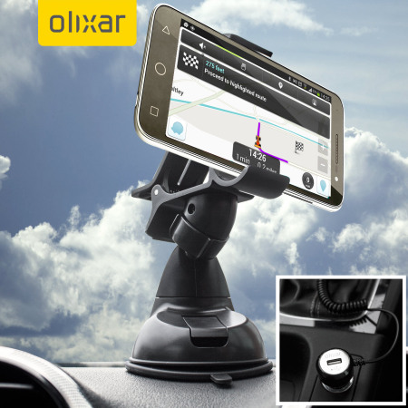 Olixar DriveTime Vodaphone Smart Prime 6 Car Holder & Charger Pack