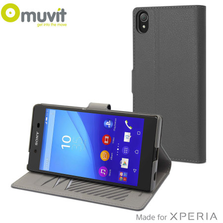Funda Sony Xperia Z5 Premium Muvit Slim S Folio - Gris