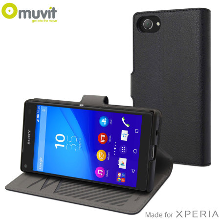Muvit Slim S Folio MFX Sony Xperia Z5 Compact Case - Black