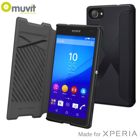Marxisme Stiptheid Doe het niet Muvit Easy Folio MFX Sony Xperia Z5 Compact Case - Black