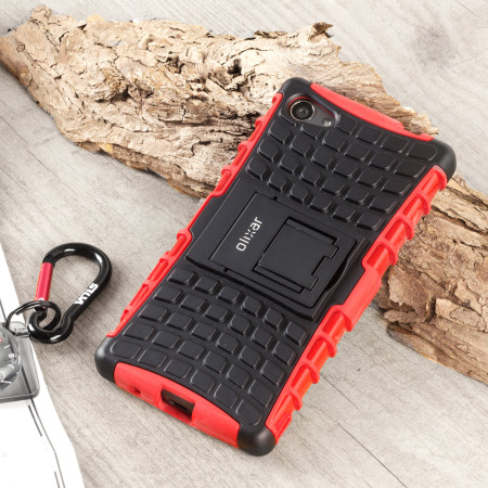 landinwaarts Vermelding uitvinden Olixar ArmourDillo Sony Xperia Z5 Compact Protective Case - Red
