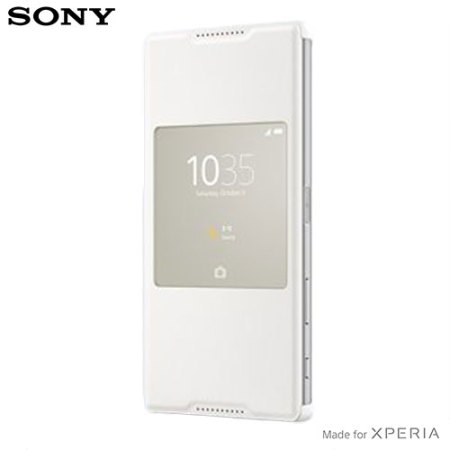 verkoudheid Coöperatie Omgekeerd Official Sony Xperia Z5 Premium Style Cover Smart Window Case - White  Reviews