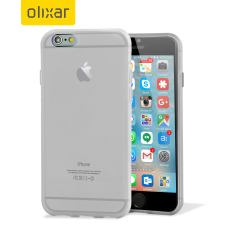 FlexiShield iPhone 6S Plus Gel Case -Vrost Wit