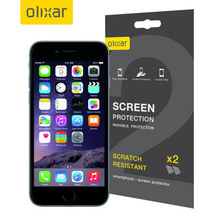 Olixar iPhone 6S Plus Screen Protector 2-in-1 Pack