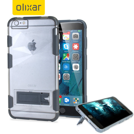 Olixar ArmourGrip iPhone 6S Plus / 6 Plus Stand Case - Frosted Prism