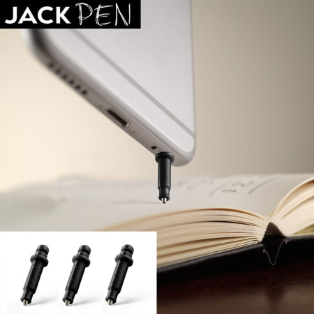 Jack Pen Portable Miniature Writing Pen Triple Pack - Black