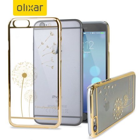 Olixar Dandelion iPhone 6S Plus / 6 Plus Shell Case - Gold / Clear