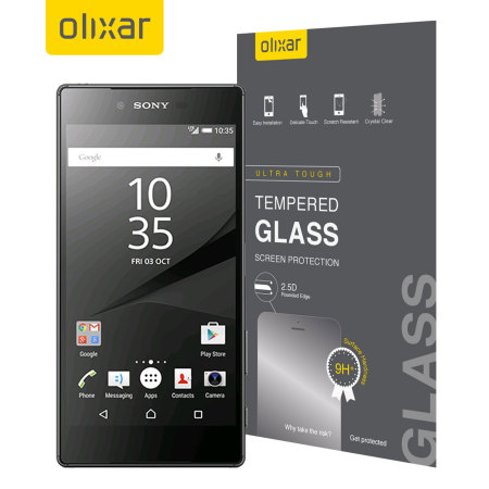 Olixar Sony Xperia Z5 Premium Tempered Glass Displayschutz
