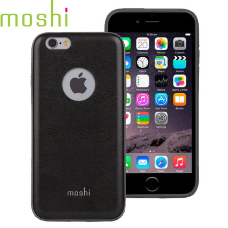 Moshi iGlaze Napa iPhone 6S Vegan Lederhülle in Schwarz