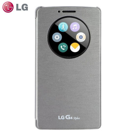 Pais de Ciudadania Gobernador teléfono LG G4 Stylus QuickCircle Snap On Case - Silver