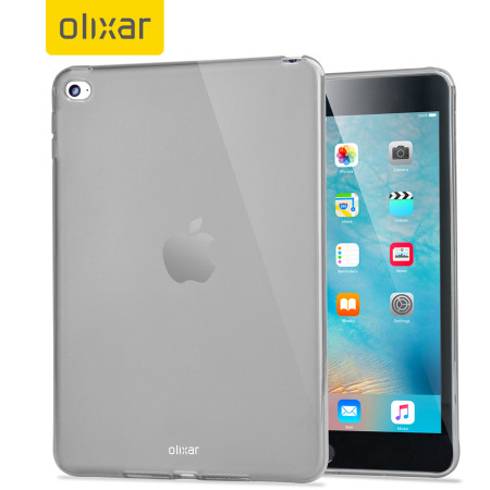Coque iPad Mini 4 FlexiShield Gel – Blanche Givrée