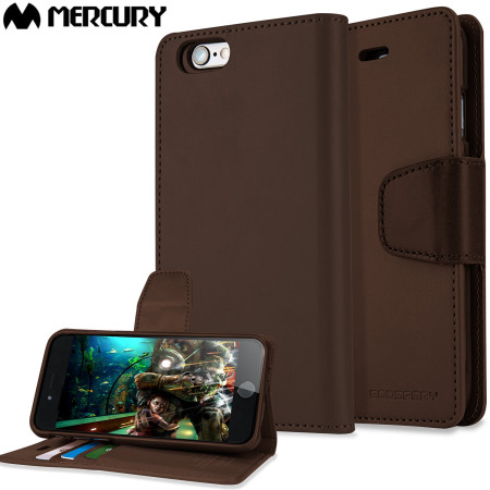 Mercury Sonata Diary iPhone 6S Plus / 6 Plus Wallet Case - Brown
