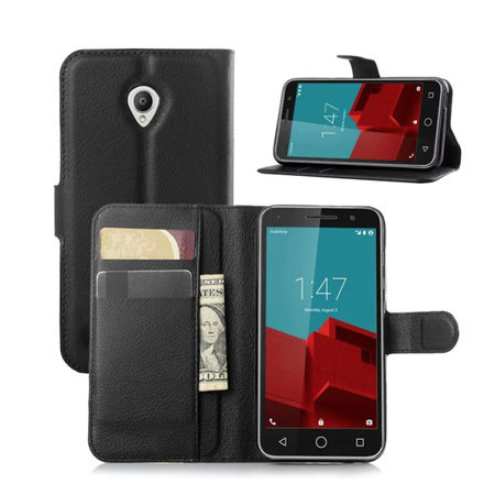 Vodafone Smart Prime 6 Wallet Case - Black