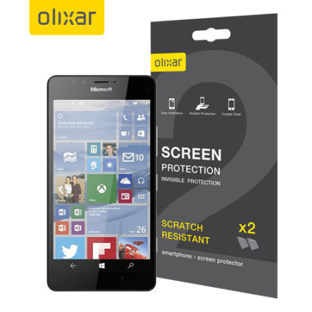 Olixar Microsoft Lumia 950 Screen Protector 2-in-1 Pack