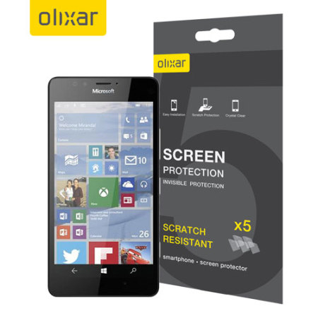 Pack de 5 protections Microsoft Lumia 950 Olixar