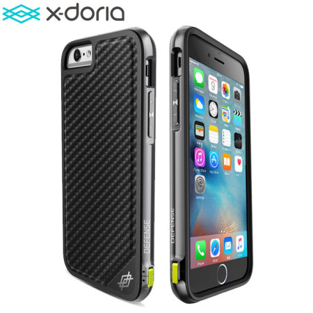 Funda iPhone 6s / 6 X-Doria Defense Lux - Negra Carbono