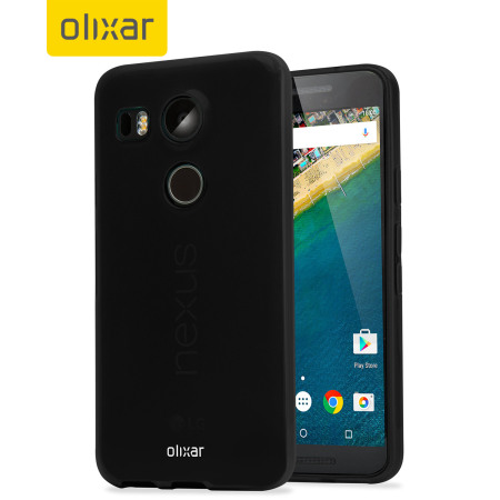 FlexiShield Nexus 5X Gel Case - Solid Black