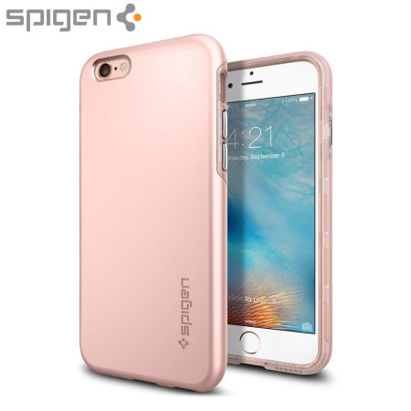 Spigen Thin Fit Hybrid iPhone 6S / 6 Shell Case - Rose Gold